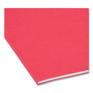 Smead™ Reinforced Top Tab Colored File Folders, 1/3-Cut Tabs, Legal Size, Red, 100/Box (SMD17734)