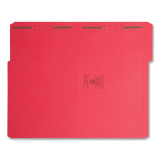Smead™ Top Tab Colored 2-Fastener Folders, 1/3-Cut Tabs, Legal Size, Red, 50/Box (SMD17740)