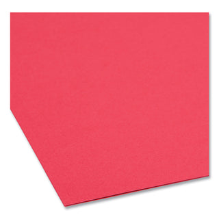 Smead™ Top Tab Colored 2-Fastener Folders, 1/3-Cut Tabs, Legal Size, Red, 50/Box (SMD17740)