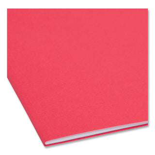 Smead™ Top Tab Colored 2-Fastener Folders, 1/3-Cut Tabs, Legal Size, Red, 50/Box (SMD17740)