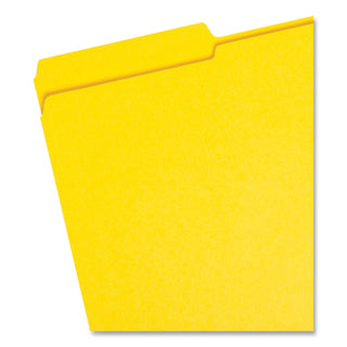 Smead™ Reinforced Top Tab Colored File Folders, 1/3-Cut Tabs, Legal Size, Yellow, 100/Box (SMD17934)