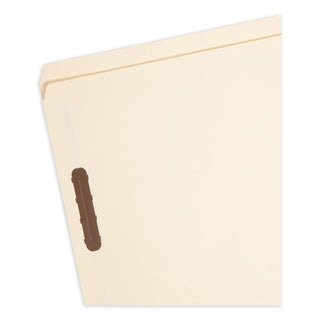 Smead™ Top Tab 2-Fastener Folders, Straight Tab, Legal Size, 11 pt. Manila, 50/Box (SMD19513)