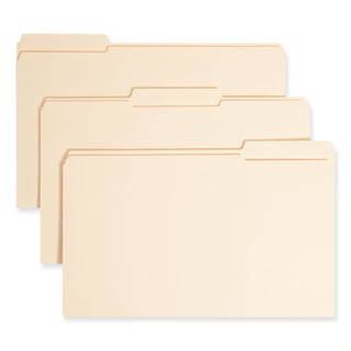 Smead™ Top Tab 1-Fastener Folders, 1/3-Cut Tabs, Legal Size, 11 pt. Manila, 50/Box (SMD19534)