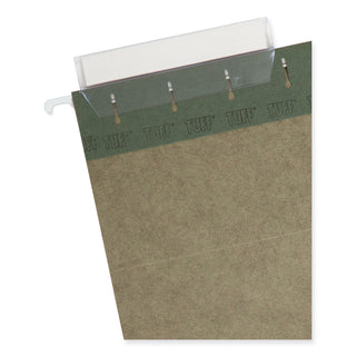 Smead™ TUFF Hanging Folders with Easy Slide Tab, Letter Size, 1/3-Cut Tab, Standard Green, 20/Box (SMD64036)