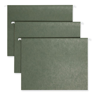 Smead™ Hanging Folders, Letter Size, 1/5-Cut Tab, Standard Green, 25/Box (SMD64055)