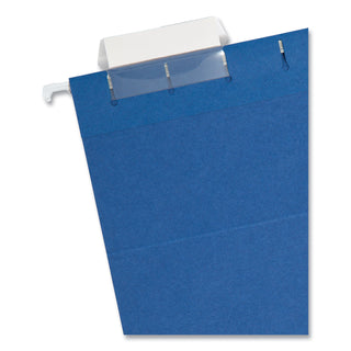 Smead™ Colored Hanging File Folders, Letter Size, 1/5-Cut Tab, Navy, 25/Box (SMD64057)