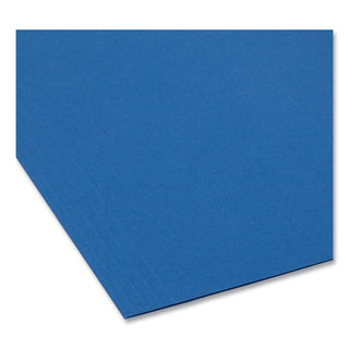Smead™ Colored Hanging File Folders, Letter Size, 1/5-Cut Tab, Navy, 25/Box (SMD64057)