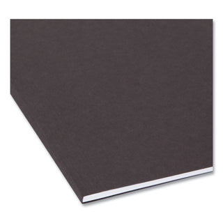 Smead™ Colored Hanging File Folders, Letter Size, 1/5-Cut Tab, Black, 25/Box (SMD64062)