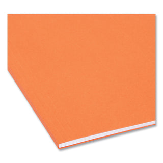Smead™ Colored Hanging File Folders, Letter Size, 1/5-Cut Tab, Orange, 25/Box (SMD64065)
