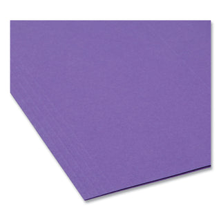 Smead™ Colored Hanging File Folders, Letter Size, 1/5-Cut Tab, Purple, 25/Box (SMD64072)