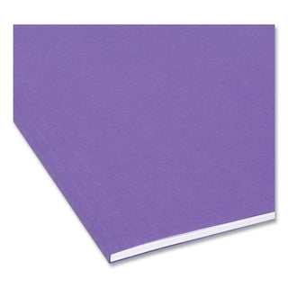 Smead™ Colored Hanging File Folders, Letter Size, 1/5-Cut Tab, Purple, 25/Box (SMD64072)