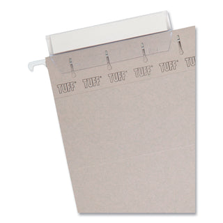 Smead™ TUFF Hanging Folders with Easy Slide Tab, Letter Size, 1/3-Cut Tab, Steel Gray, 18/Box (SMD64092)