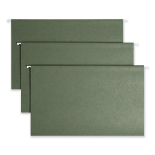 Smead™ Hanging Folders, Legal Size, 1/5-Cut Tab, Standard Green, 25/Box (SMD64155)