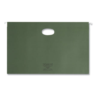 Smead™ Hanging Pockets with Full-Height Gusset, Legal Size, Standard Green, 25/Box (SMD64318)