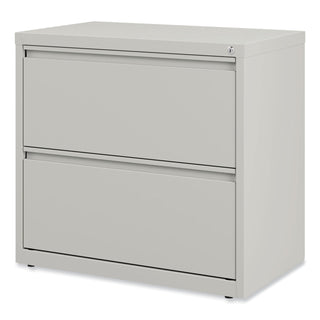 Alera® Lateral File, 2 Legal/Letter-Size File Drawers, Light Gray, 30" x 18" x 28" (ALEHLF3029LG)