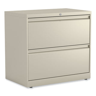 Alera® Lateral File, 2 Legal/Letter-Size File Drawers, Putty, 30" x 18" x 28" (ALEHLF3029PY)