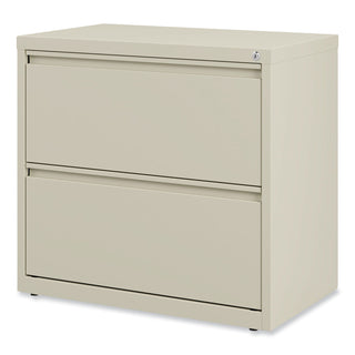 Alera® Lateral File, 2 Legal/Letter-Size File Drawers, Putty, 30" x 18" x 28" (ALEHLF3029PY)