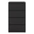 Alera® Lateral File, 4 Legal/Letter-Size File Drawers, Black, 30" x 18" x 52.5" (ALEHLF3054BL)