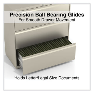 Alera® Lateral File, 3 Legal/Letter/A4/A5-Size File Drawers, Putty, 36" x 18" x 39.5" (ALEHLF3641PY)