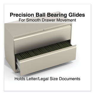 Alera® Lateral File, 2 Legal/Letter-Size File Drawers, Putty, 42" x 18" x 28" (ALEHLF4229PY)