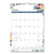 Blueline® 12-Month Colorful Wall Calendar, Passion Floral Artwork, 12 x 17, White/Multicolor Sheets, 12-Month (Jan to Dec): 2026 (REDC173126)