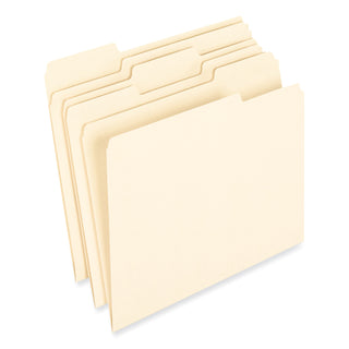 Pendaflex® Earthwise by 100% Recycled Manila File Folders, 1/3-Cut Tabs, Letter Size, 100/Box (ESS74520)