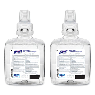 PURELL® Healthcare HEALTHY SOAP 0.5% PCMX Antimicrobial Foam, For CS8 Dispensers, Light Floral Scent, 1,200 mL, 2/Carton (GOJ787802CT)