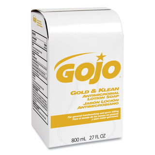 GOJO® Gold and Klean Lotion Soap Bag-in-Box Dispenser Refill, Floral Balsam, 800mL (912712GOJ)