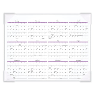 AT-A-GLANCE® Puppies Monthly Desk Pad Calendar, Puppies Photography, 22 x 17, White Sheets, Clear Corners, 12-Month (Jan to Dec): 2025 (AAGDMD16632)
