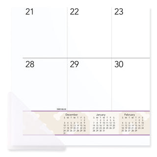 AT-A-GLANCE® Puppies Monthly Desk Pad Calendar, Puppies Photography, 22 x 17, White Sheets, Clear Corners, 12-Month (Jan to Dec): 2025 (AAGDMD16632)
