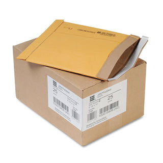 Sealed Air Jiffy Padded Mailer, #2, Paper Lining, Self-Adhesive Closure, 8.5 x 12, Natural Kraft, 25/Carton (SEL64775)