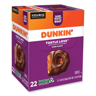 Dunkin Donuts® K-Cup Pods, Turtle Love Coffee, 22/Box (GMT5000367615)