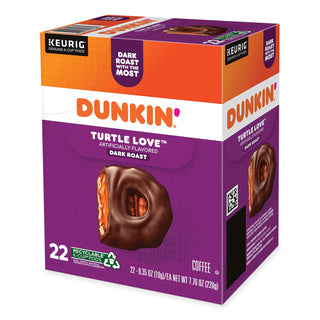 Dunkin Donuts® K-Cup Pods, Turtle Love Coffee, 22/Box (GMT5000367615)