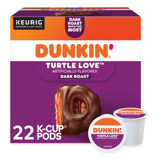 Dunkin Donuts® K-Cup Pods, Turtle Love Coffee, 22/Box (GMT5000367615)