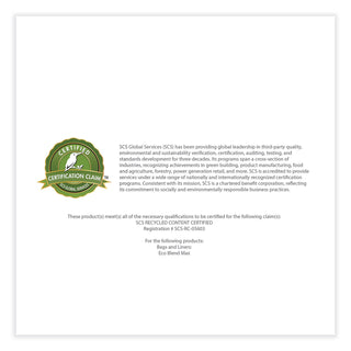 Heritage Eco Blend Max Can Liners, 33 gal, 0.8 mil, 33" x 39", Clear, 25 Bags/Roll, 8 Rolls/Carton (HERL6639TCER1)