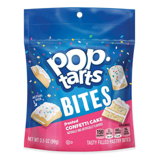 Kellogg's® Pop Tarts Bites, Confetti Cake, 3.5 oz Bag, 6/Carton (KEB25063)