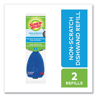 Scotch-Brite® Non-Scratch Dishwand Refills, Blue, 2/Pack (MMM48312)