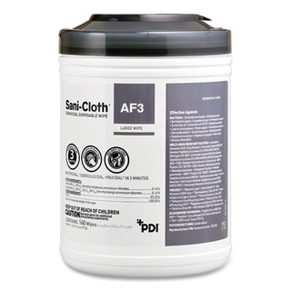 Sani Professional® Sani-Cloth AF3 Germicidal Disposable Wipes, Extra-Large, 1-Ply, 7.5" x 15", Unscented, White, 75/Pack (PDIP72584) (PDIP72584)