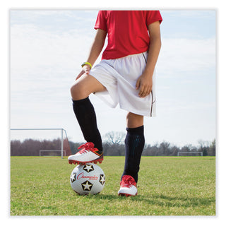 Champion Sports Rubber Sports Ball, For Soccer, No. 3 Size, White/Black (CSISRB3)