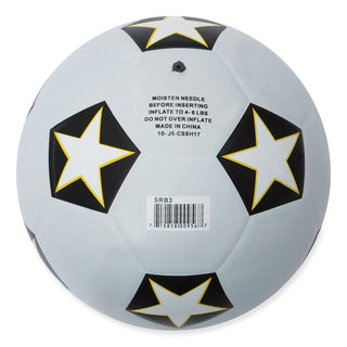 Champion Sports Rubber Sports Ball, For Soccer, No. 3 Size, White/Black (CSISRB3)