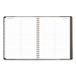 AT-A-GLANCE® Signature Collection Black/Gray Felt Weekly/Monthly Planner, 11.25 x 9.5, Black/Gray Cover, 13-Month: Jan 2025 to Jan 2026 (AAGYP90505)