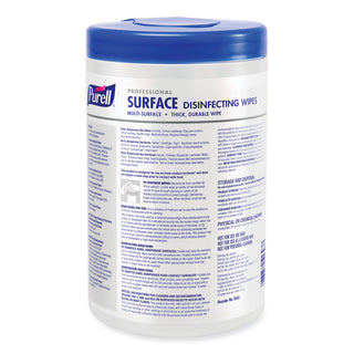 PURELL® Professional Surface Disinfecting Wipes, 7 x 8, Fresh Citrus, 110/Canister, 6 Canister/Carton (GOJ934206CT)