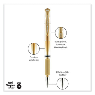 uniball® Impact Bold Stick Gel Pen, 1mm, Assorted Marvelous Metallic Ink/Barrel, 3/Set (UBC1919997)