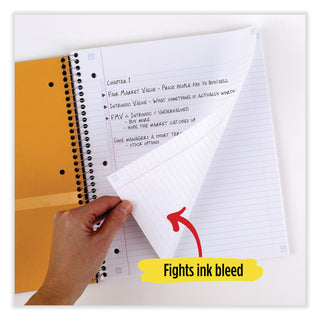 Five Star® Style Wirebound Notebook, 1-Subject, Medium/College Rule, Randomly Assorted Cover Colors, (80) 11 x 8.5 Sheets (MEA820156F)