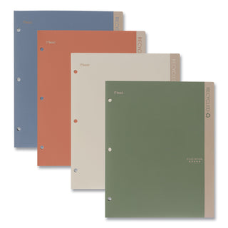 Five Star® Recycled Plastic Two-Pocket Folder, 11" x 8.5", Randomly Assorted (MEA330027)