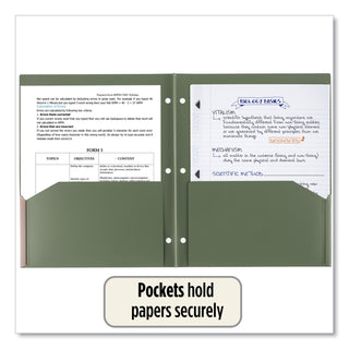 Five Star® Recycled Plastic Two-Pocket Folder, 11" x 8.5", Randomly Assorted (MEA330027)