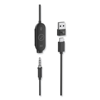 Logitech® Zone Wired Earbuds UC, Graphite (LOG981001012)