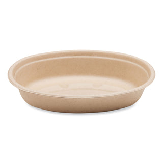 World Centric® Fiber Bowls, Burrito Bowl, 24 oz, 8 x 5.3 x 1.6, Natural, Paper, 400/Carton (WORBOSCUBBSLFP)