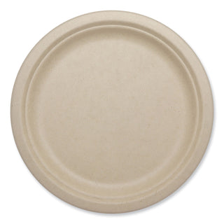 World Centric® Fiber Plates, Plate, 10.1" Diameter, Natural, 800/Carton (WORPLSCU10LFP)