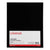 Universal® Laminated Two-Pocket Folder, Cardboard Paper, 100-Sheet Capacity, 11 x 8.5, Black, 25/Box (UNV56416)